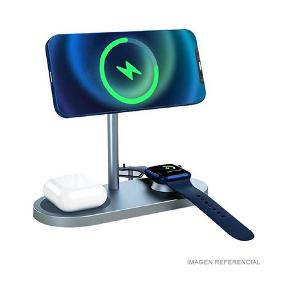 WIWU - Cargador inalambrico wiwu power air x23 3 en 1 Negro