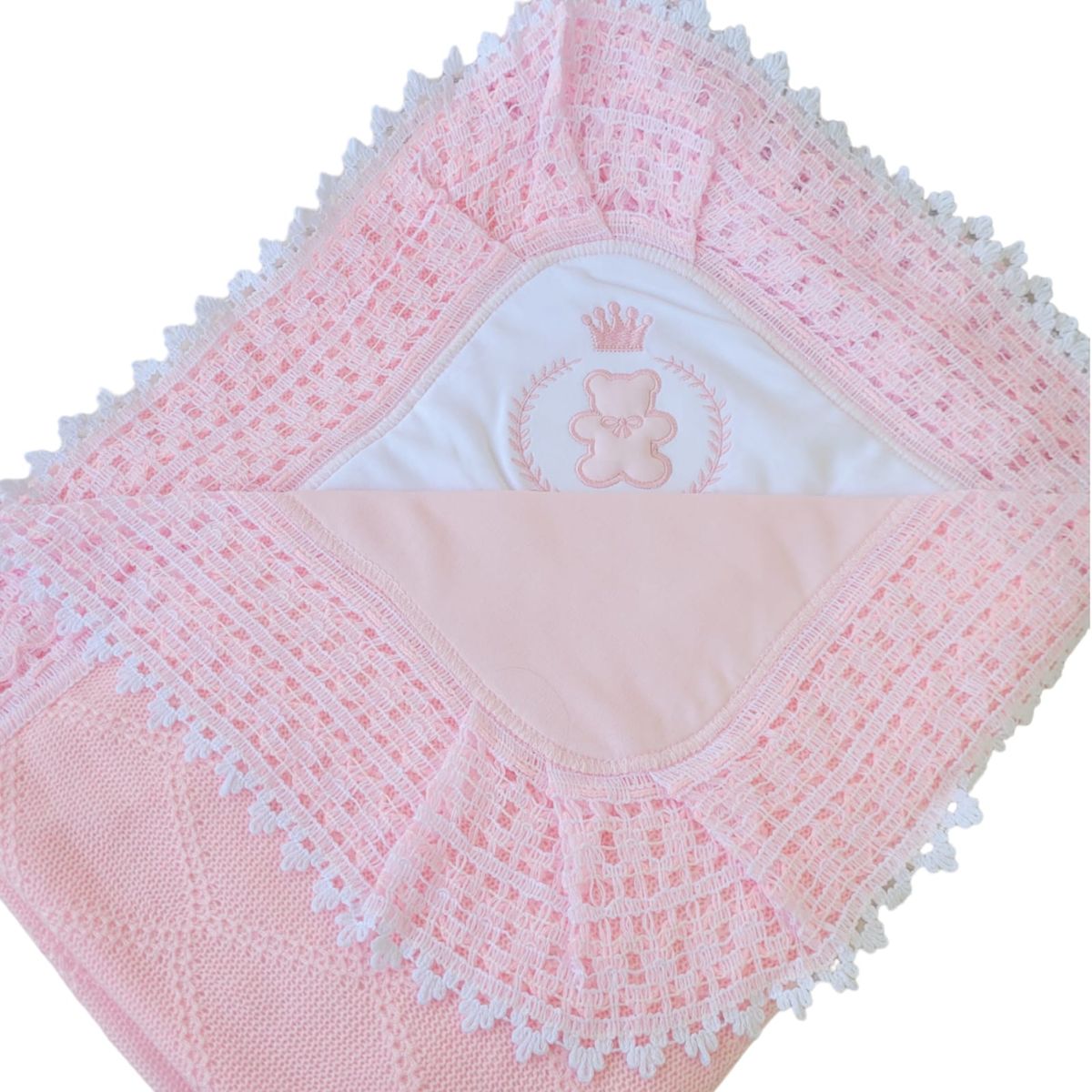 GENERICO - Manta de Hilo Bebé Pima  Rosado