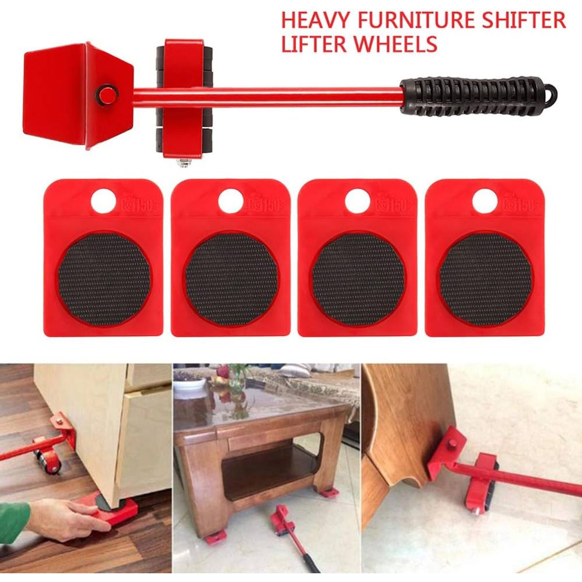 OEM - Juego de 4 Ruedas para Mover Deslizar Muebles Pesados