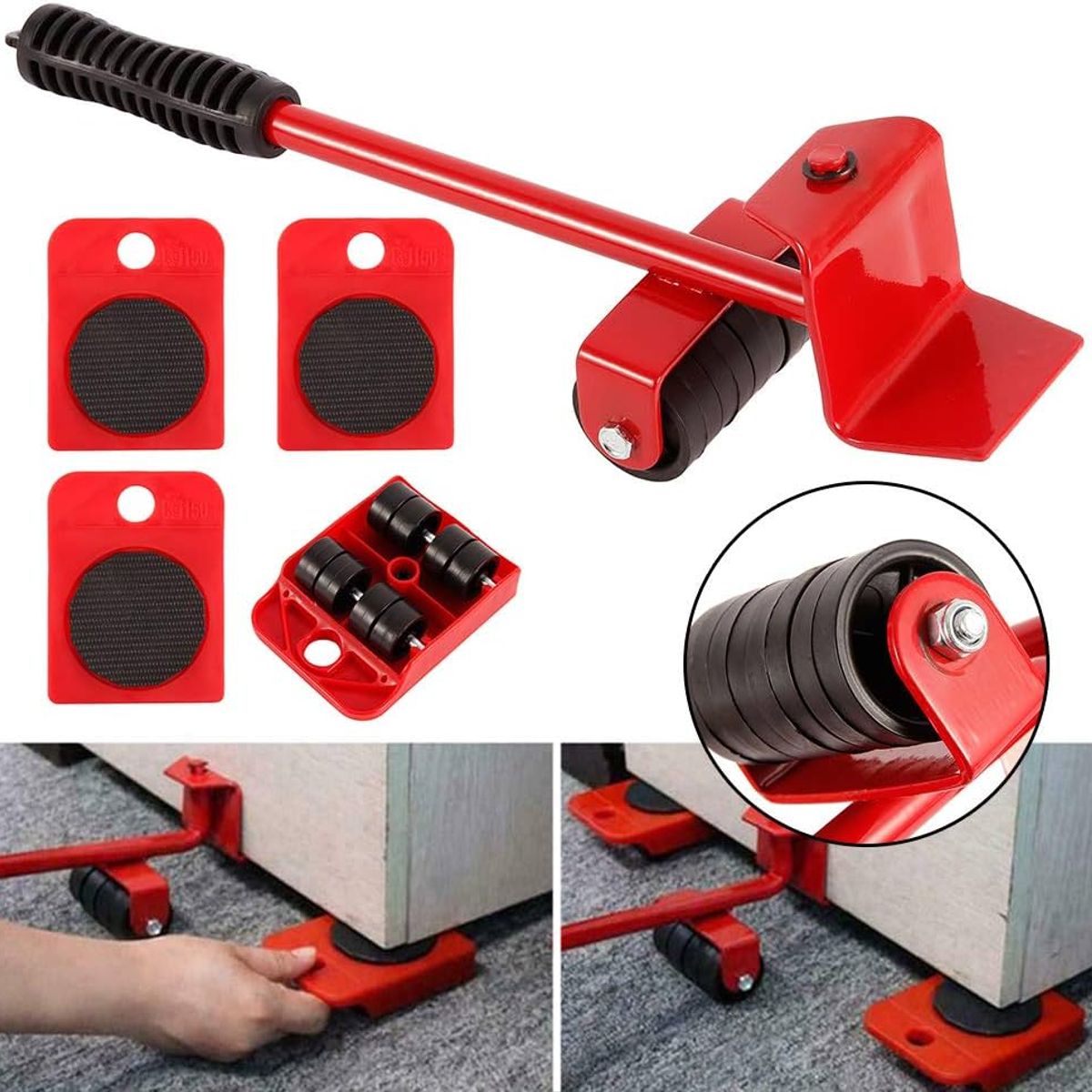 OEM - Juego de 4 Ruedas para Mover Deslizar Muebles Pesados