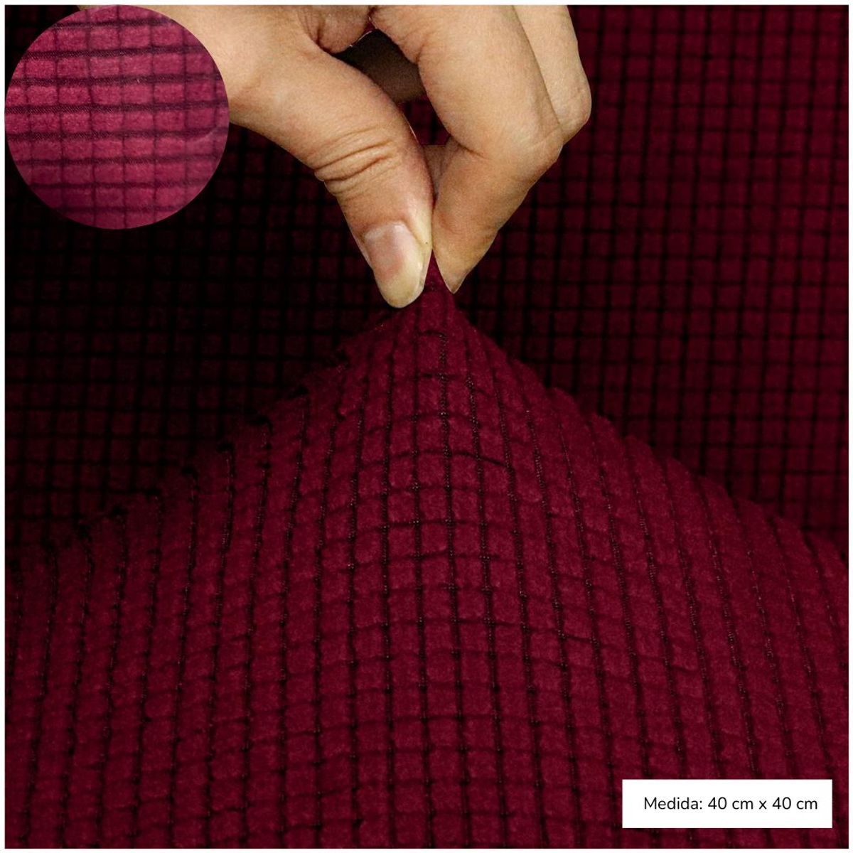 INSPIRA MARKET - Funda de cojin desmontable cuadrado Pack x6 und