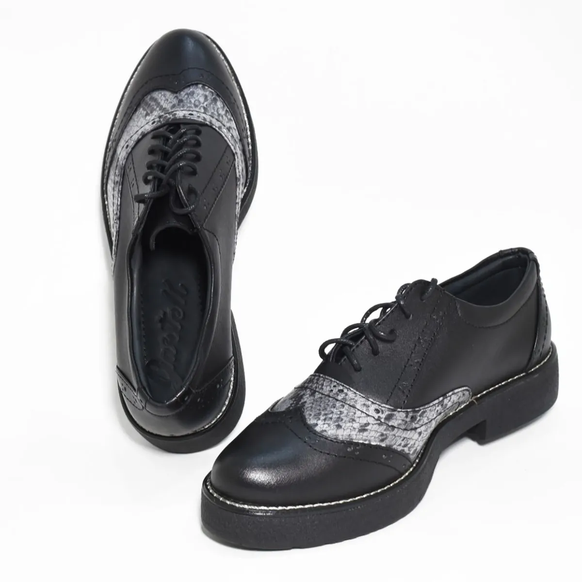 GENERICO - ZAPATO OXFORD MUJER VAQUERO_.