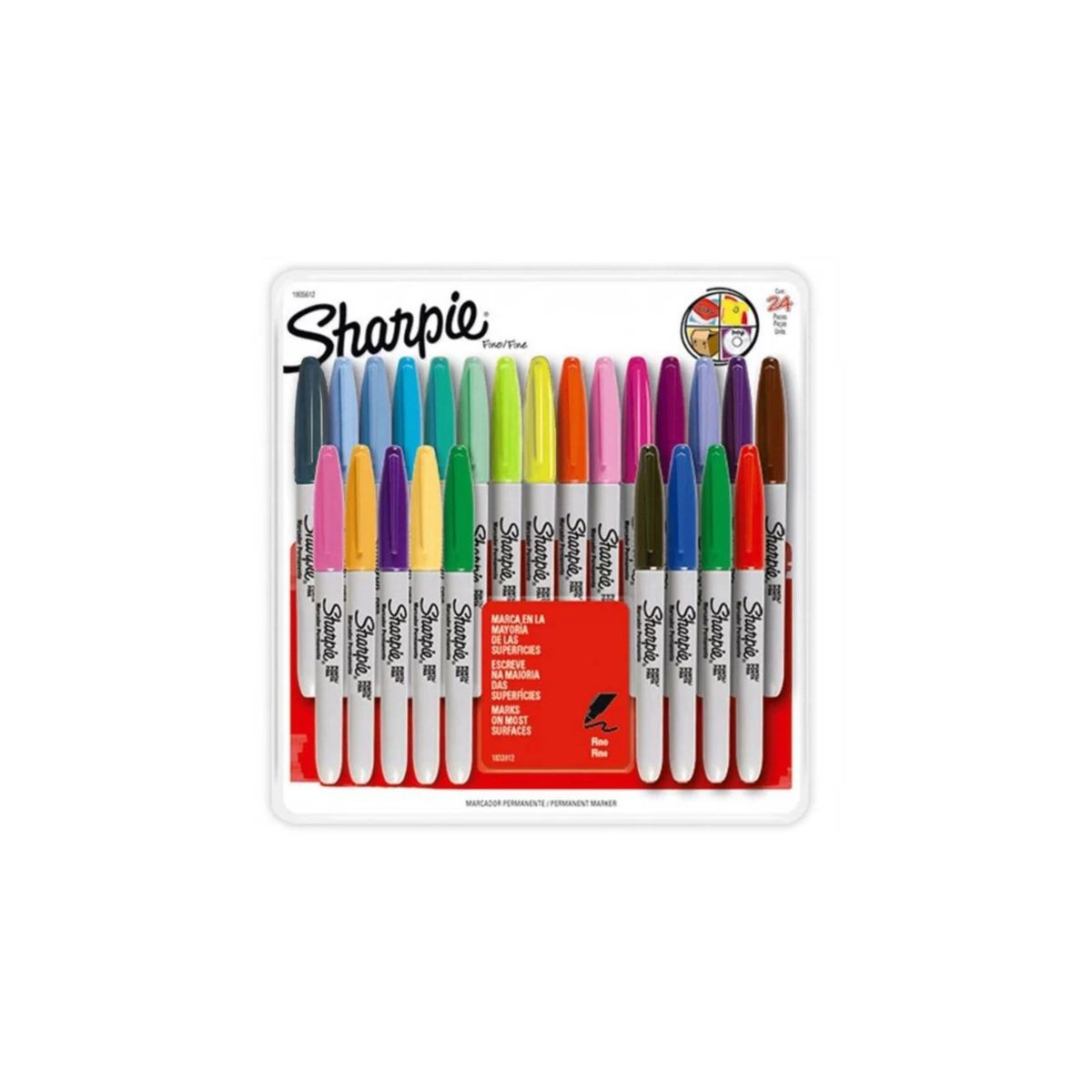 SHARPIE - Sharpie Punta Fina Colores Surtidos X24