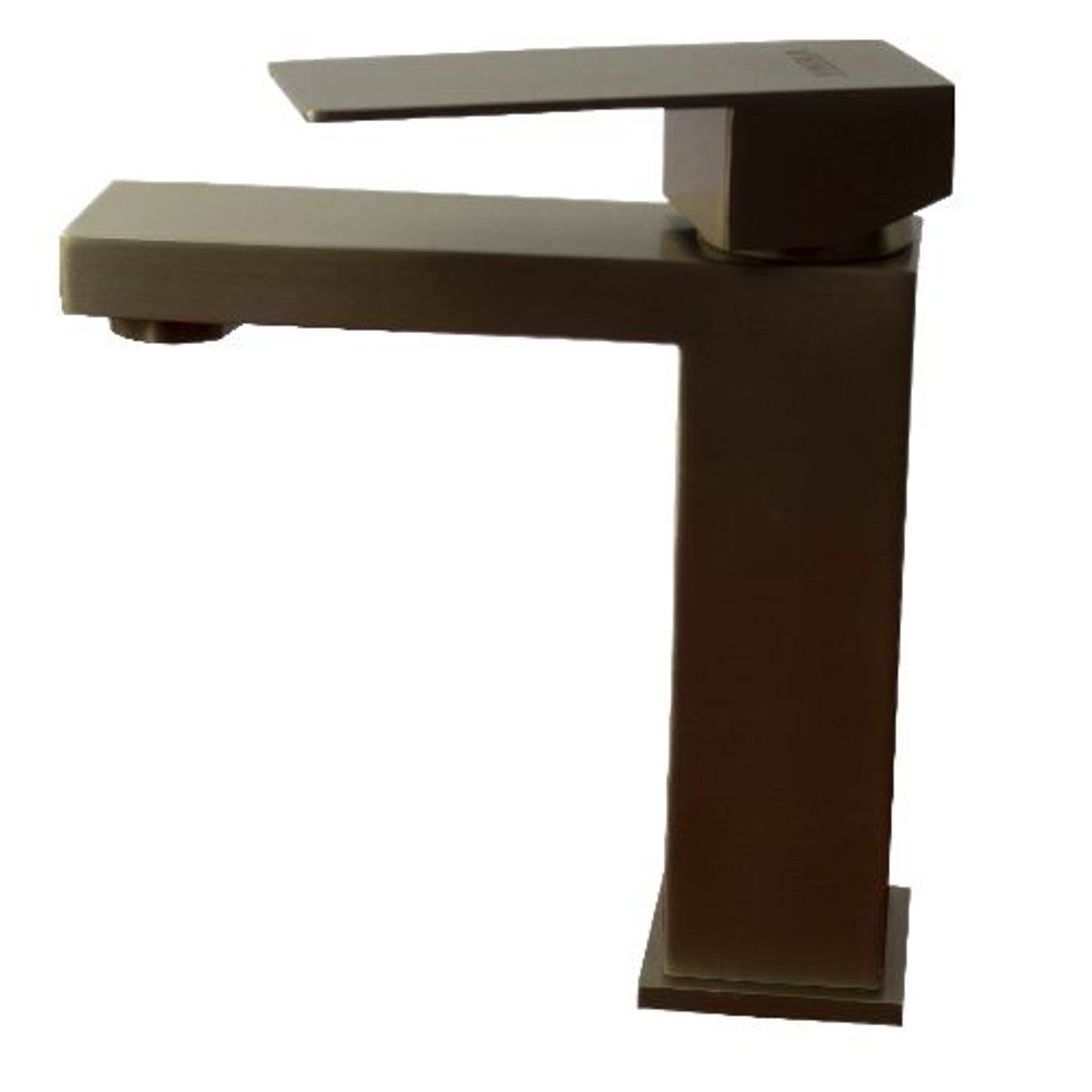 GENERICO - Monocomando 20 cm Cuadrado Oro Pico Largo