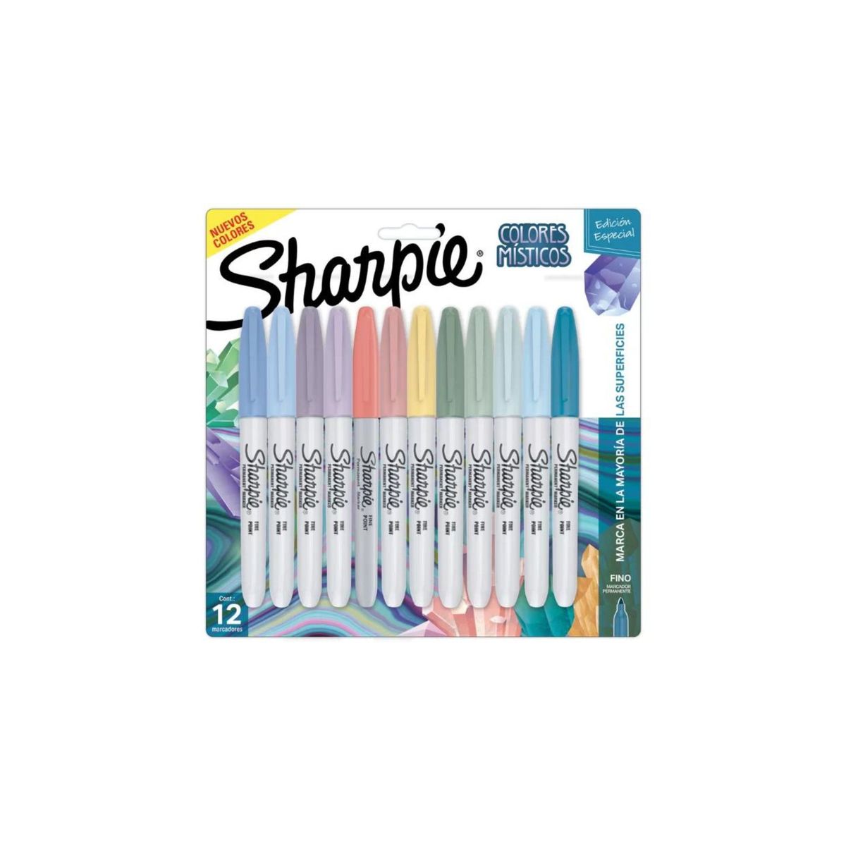 SHARPIE - Sharpie Punta Fina Colores Místicos X12