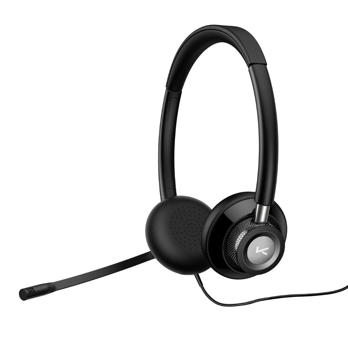 KUZLER - Audifono USB con micrófono y cancelación de ruido headset OnEar Kuzler