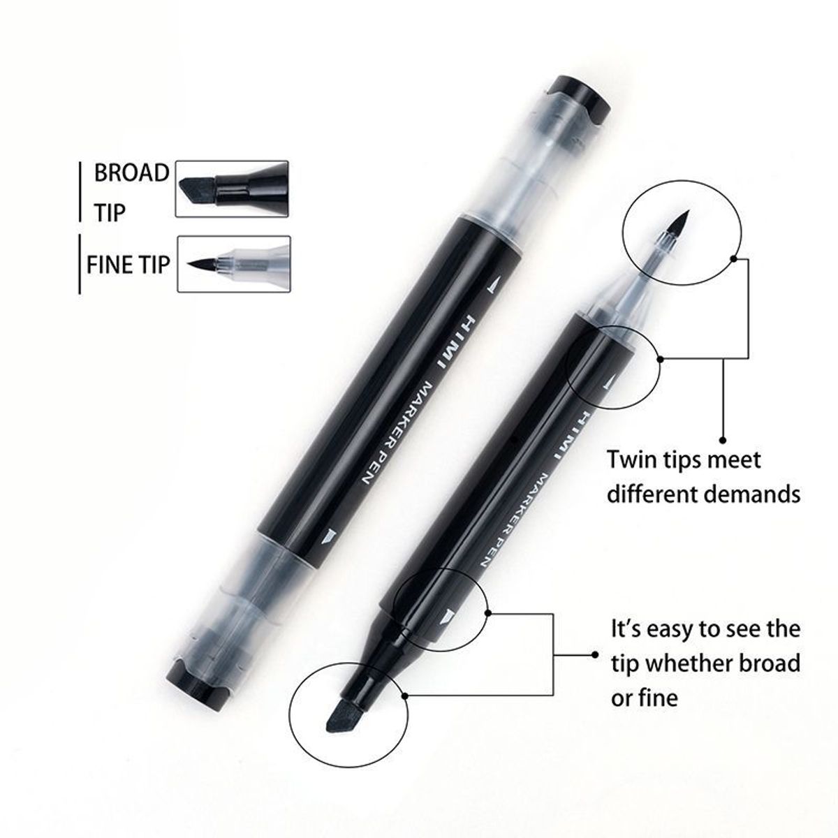 GENERICO - Miya Himi Marker - Set 24 colores