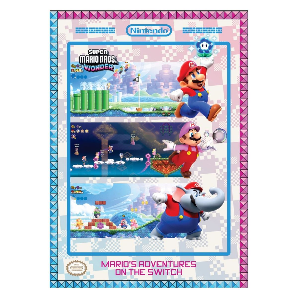 NINTENDO - Super Mario Bros Wonder Nintendo Switch  +  Poster