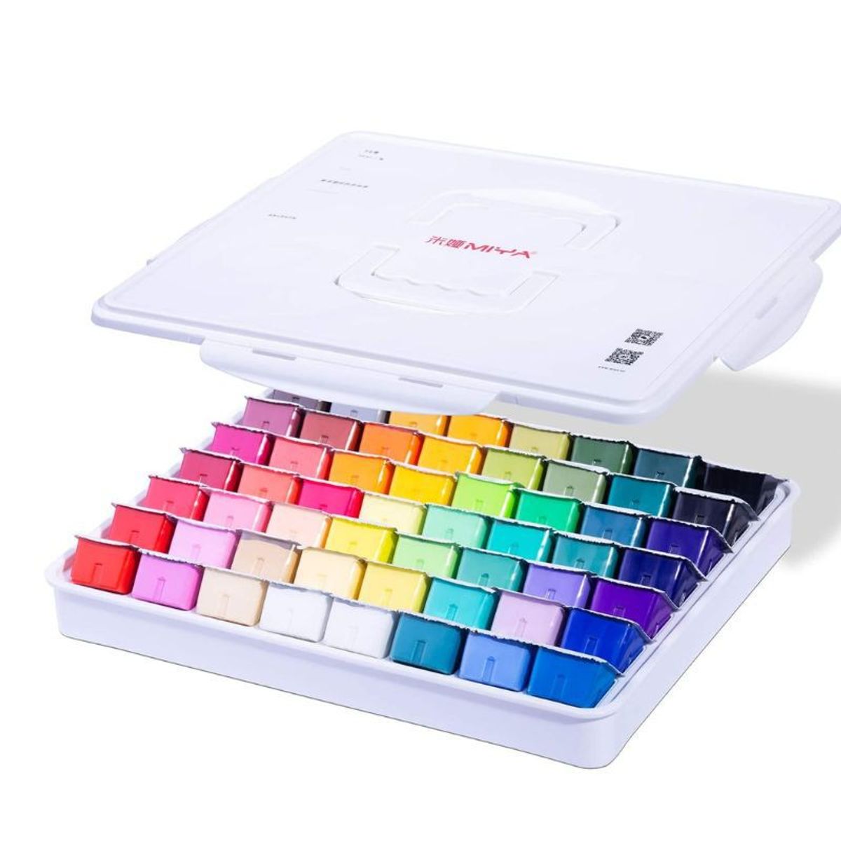 GENERICO - Himi Miya Gouache - Set 56 colores/30ml Jelly Cup - BLANCO