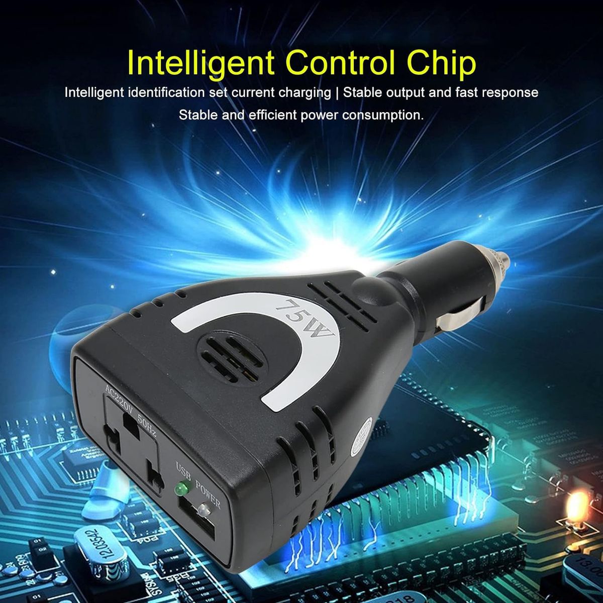 OEM - Inversor de Corriente para Auto de 12v A 220v USB 75W