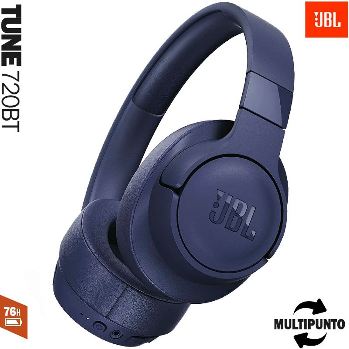 JBL - JBL Audifonos Bluetooth Tune 720BT 76HRS Pure Bass