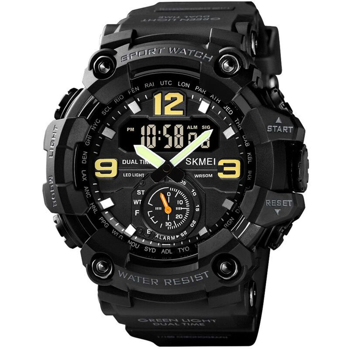 SKMEI - Reloj Skmei 1637 Digital Analogico Negro