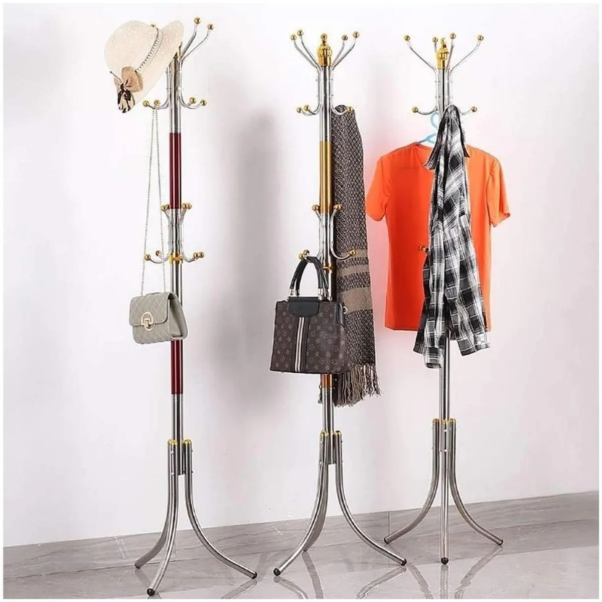 MINARI - Perchero de Pie Organizador Colgador de Ropa P40 - color aleatorio