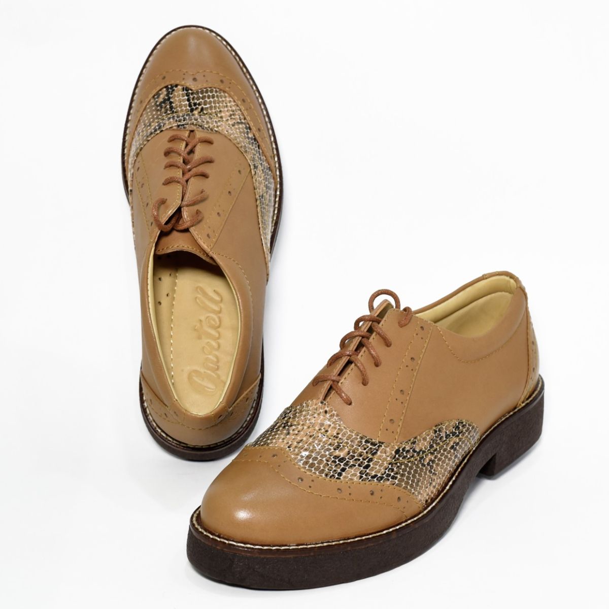 GENERICO - ZAPATO OXFORD DE MUJER CULEBRA CAFE