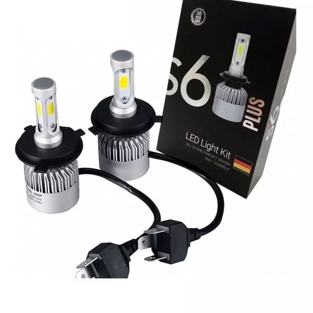 KOBO - Focos Kit Led Faro Auto Moto Tecnologia Alemana H4