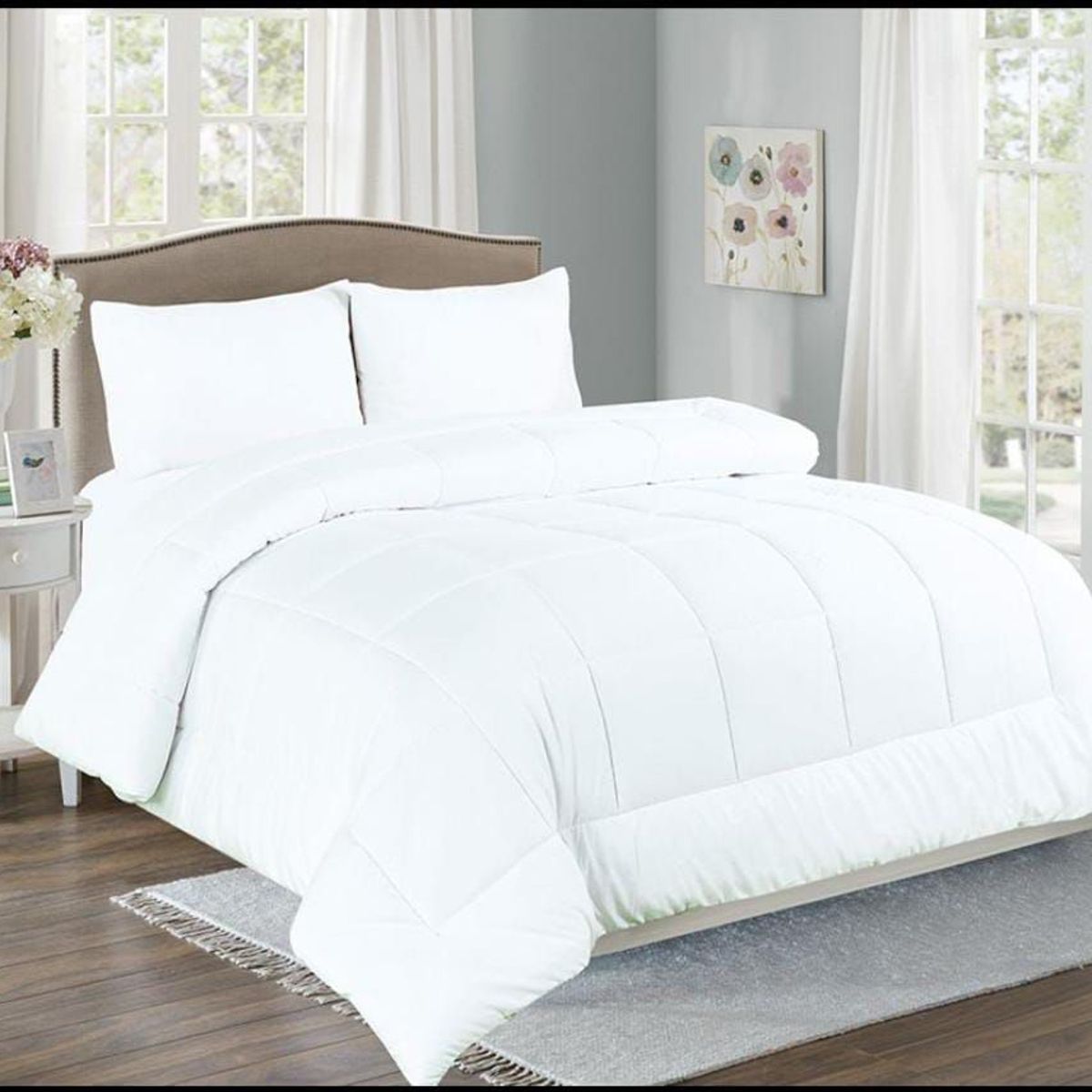 CASATEX - EDREDÓN BLANCO 100% ALGODÓN 2 PLZ