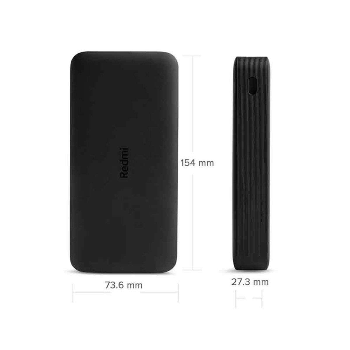 XIAOMI - Cargador Portátil Xiaomi Redmi Power Bank 20000mah Fast Charger Negro