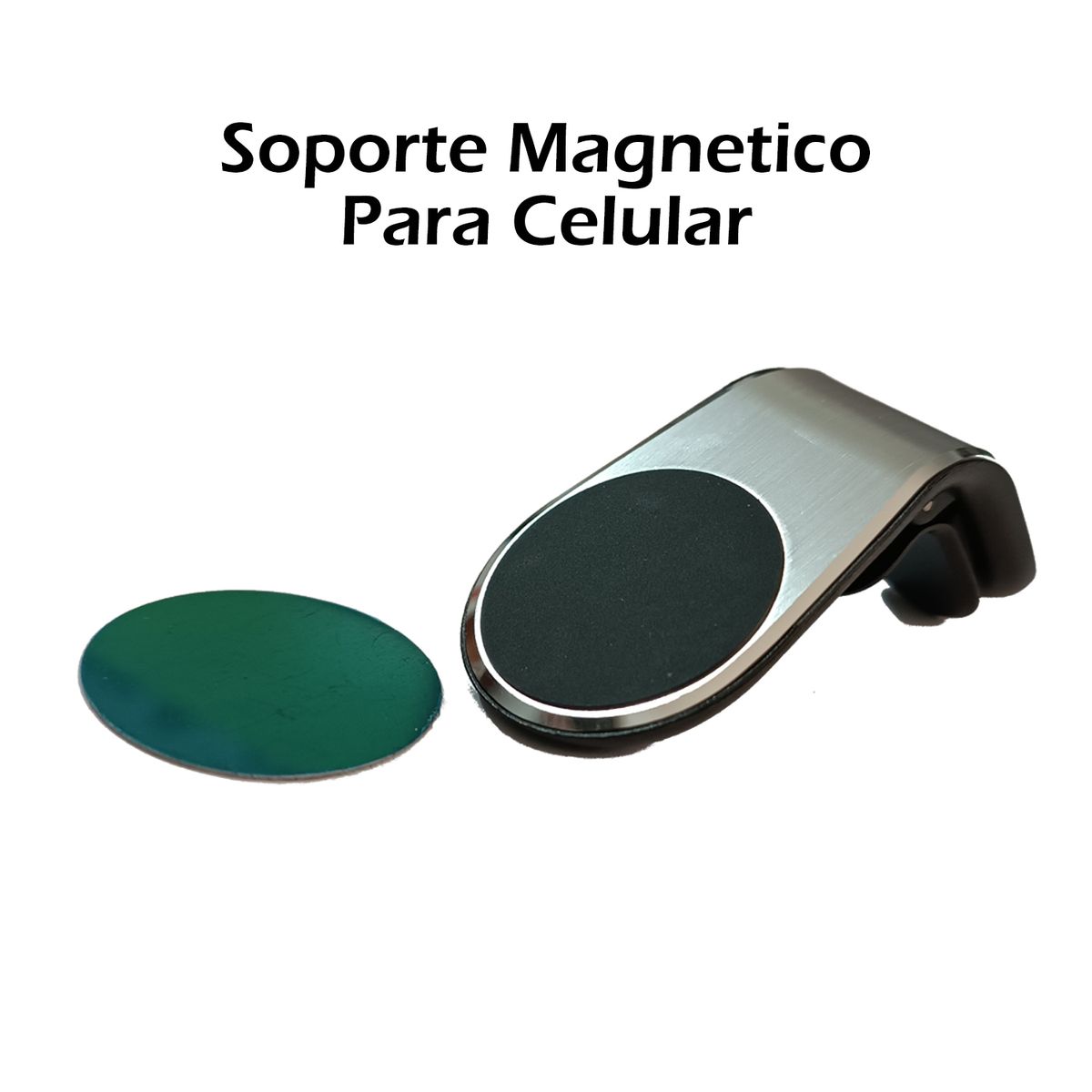 GENERICO - Soporte Magnético de Celular para Autos PLATA
