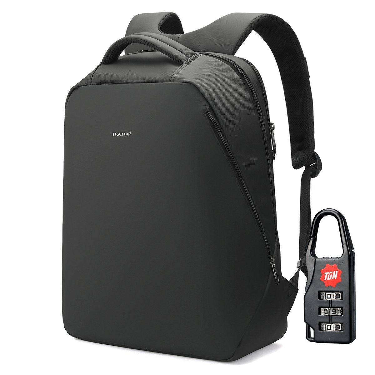 TIGERNU - Mochila Hombre Tigernu 3164 Antirrobo Viaje Laptop Negro