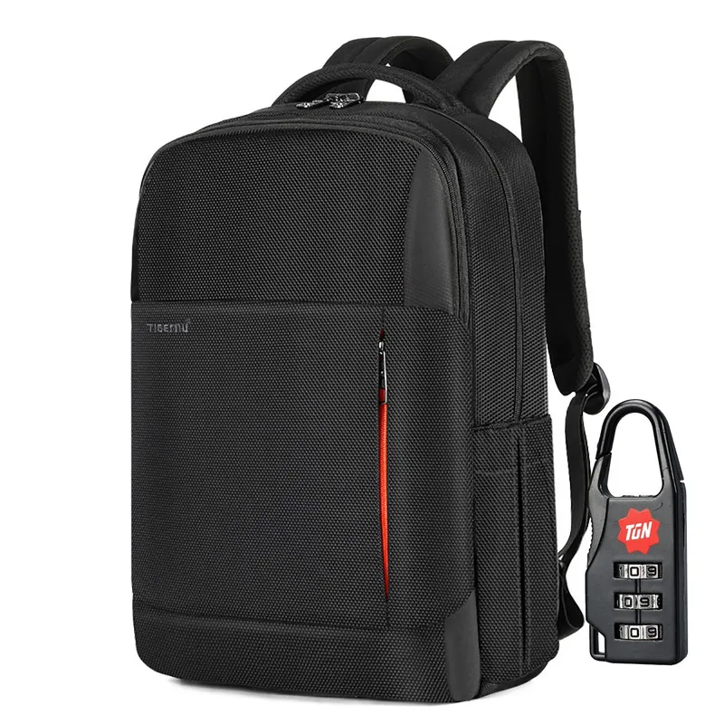 TIGERNU - Mochila Hombre Tigernu 3906 Antirrobo Viaje Laptop Negro