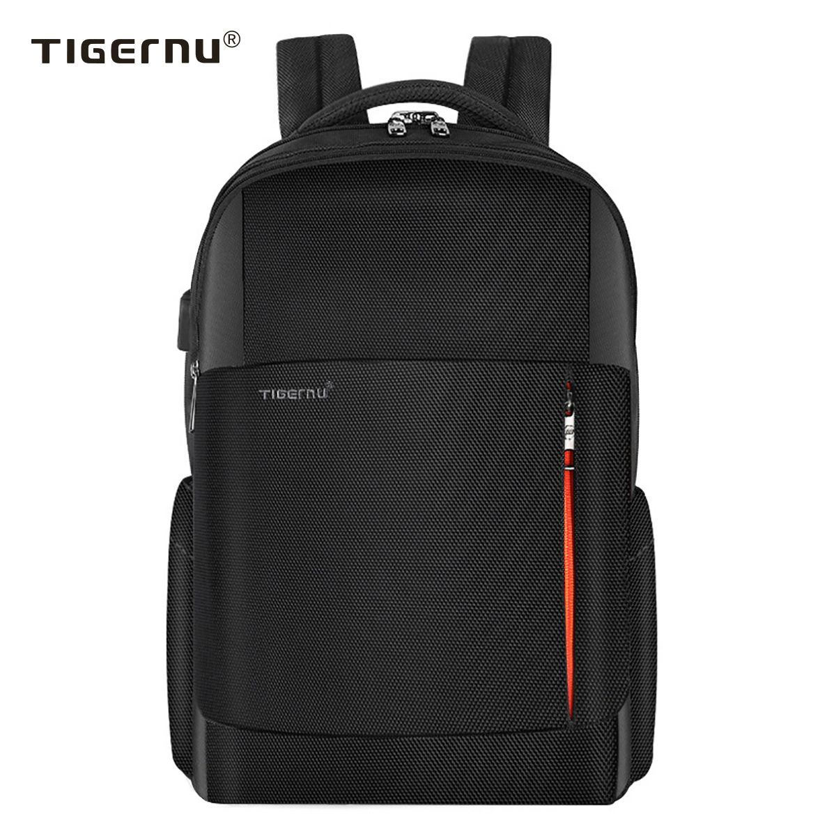 TIGERNU - Mochila Hombre Tigernu 3906 Antirrobo Viaje Laptop Negro