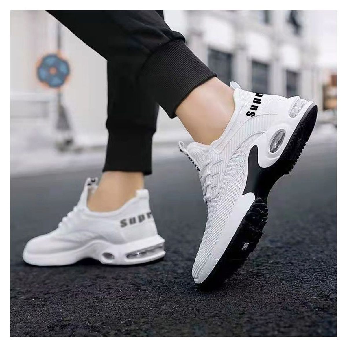 VATYERTY - Tenis Para Hombre Transpirables Casuales Colchón De Aire