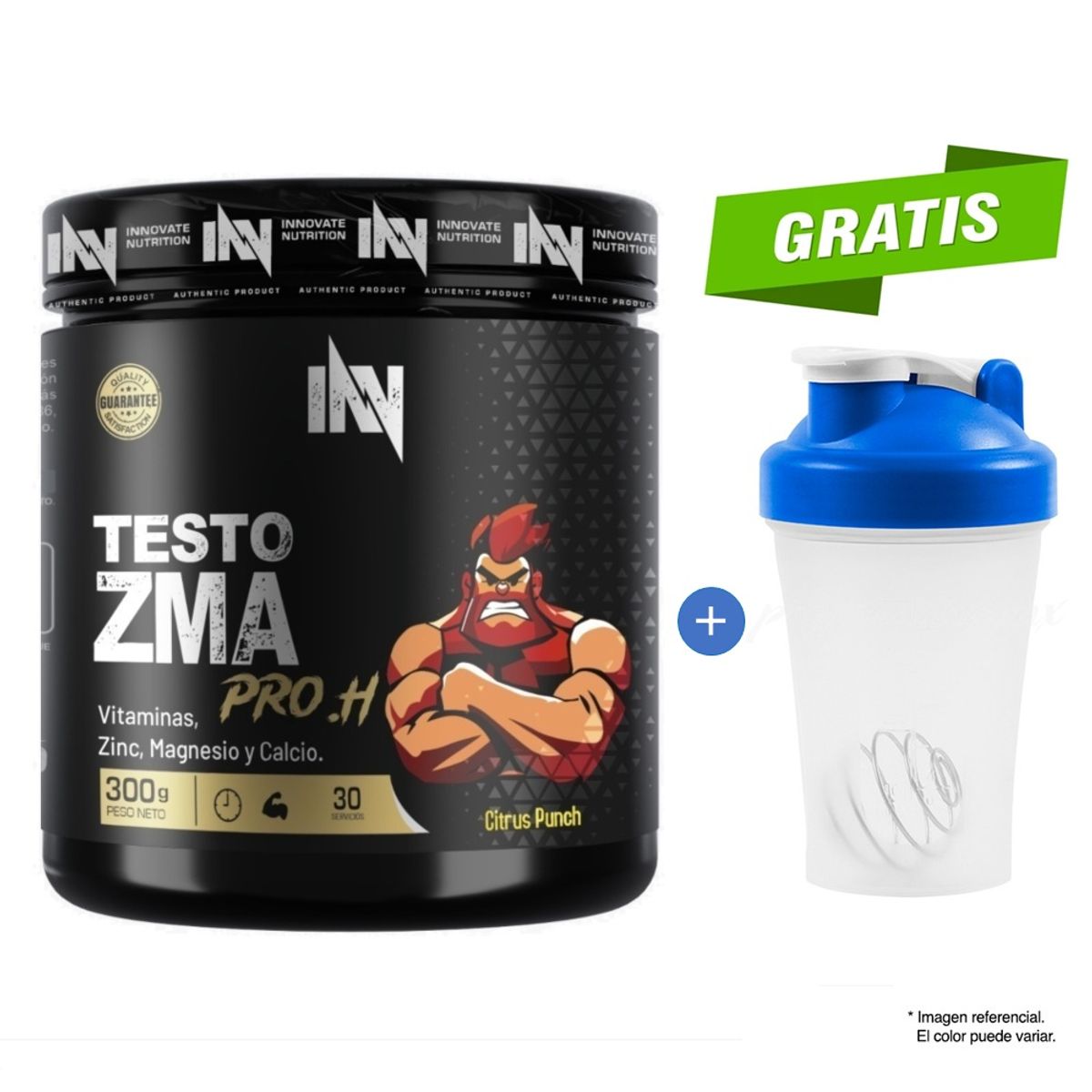 INN INNOVATE NUTRITION - MULTIVITAMÍNICO TESTO ZMA PRO.H ONE DE 300 G. INNOVATE NUTRITION