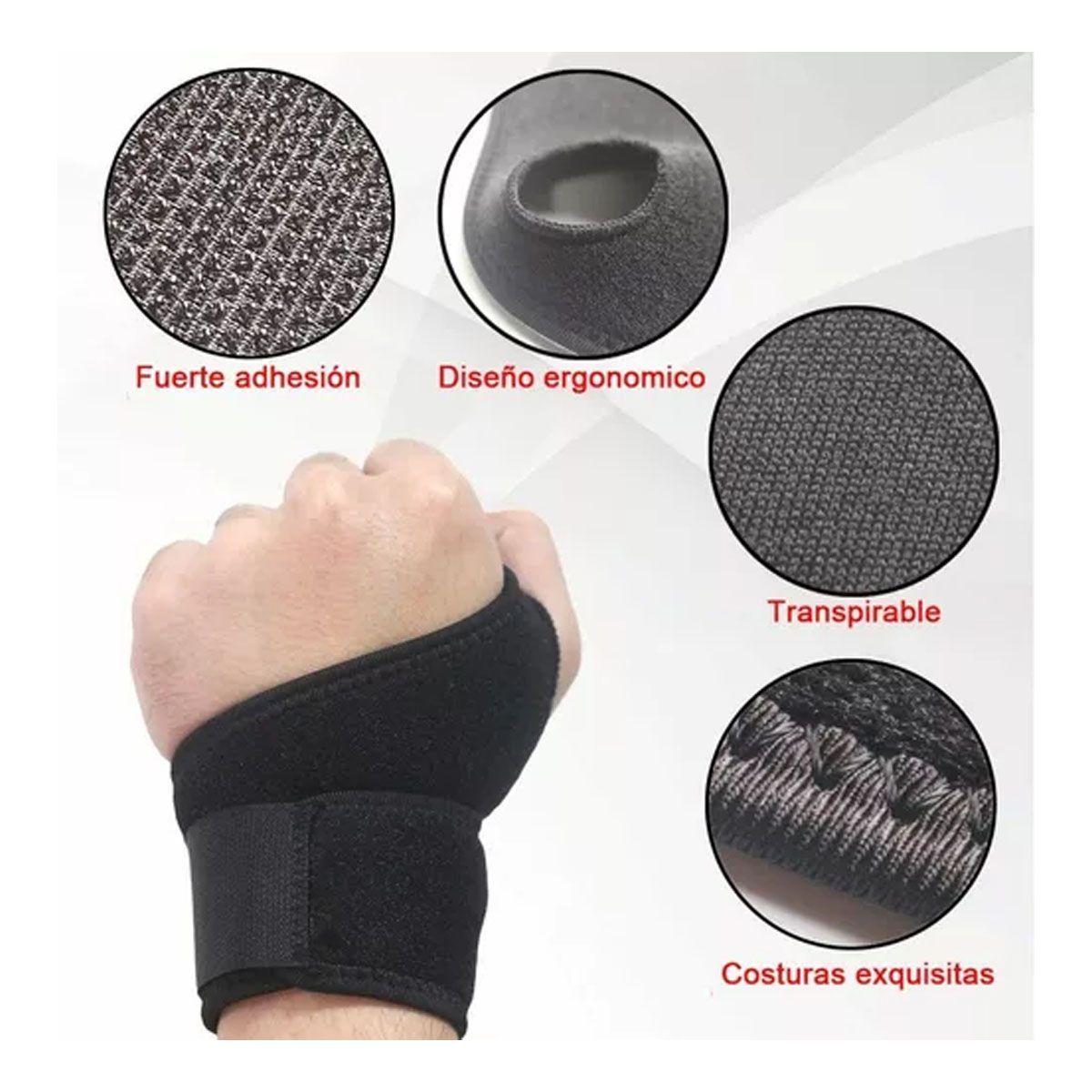 42AROZINA - Venda Muñequera Elastica Ortopedica Compresión Muñeca 1 Par