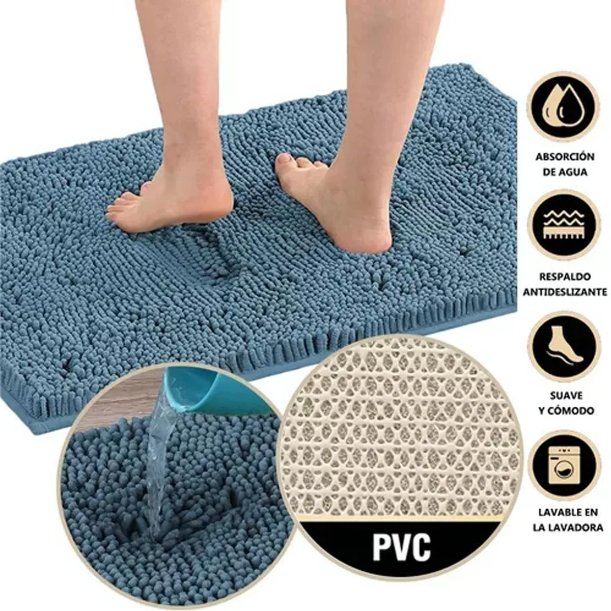 DENISASAA - Zapatillas Running Plataforma Hombre Blanco-