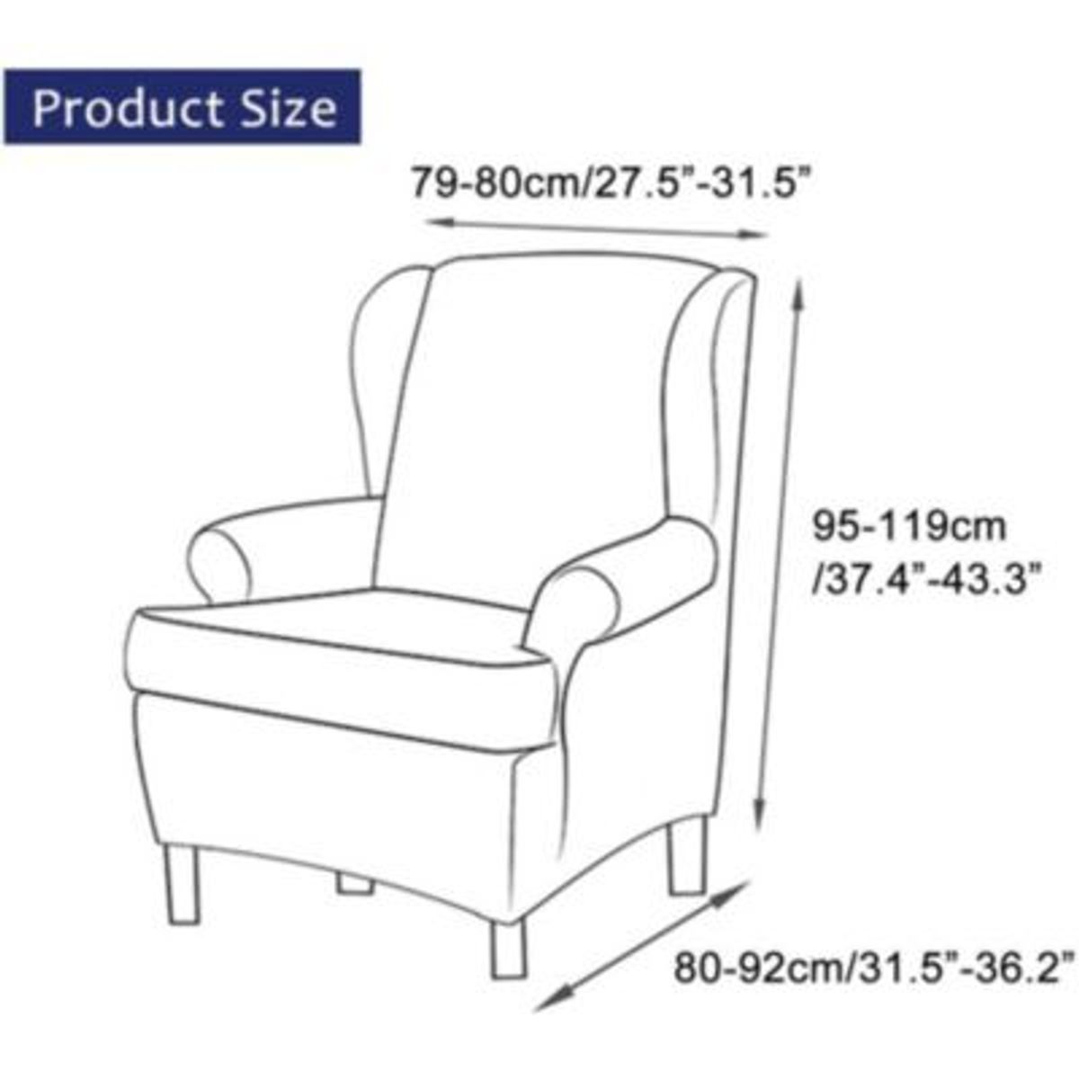 PUREPOWER - Funda de silla de sofá impermeable elástica-gris oscuro no sillón