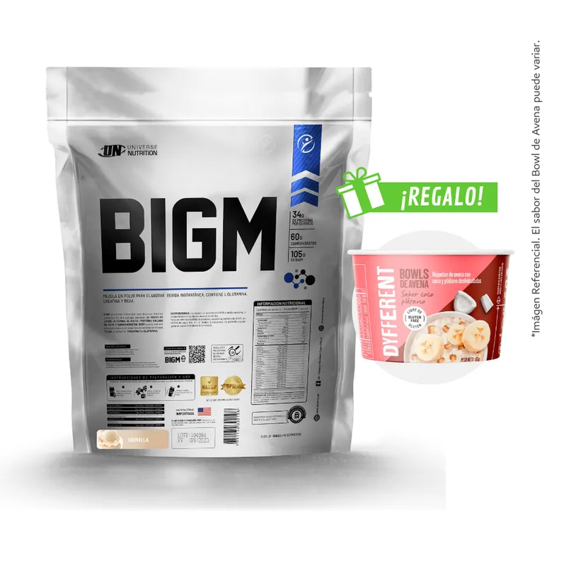 UNIVERSE NUTRITION - BIGM 5KG PROTEÍNA PARA GANAR MASA MUSCULAR UN