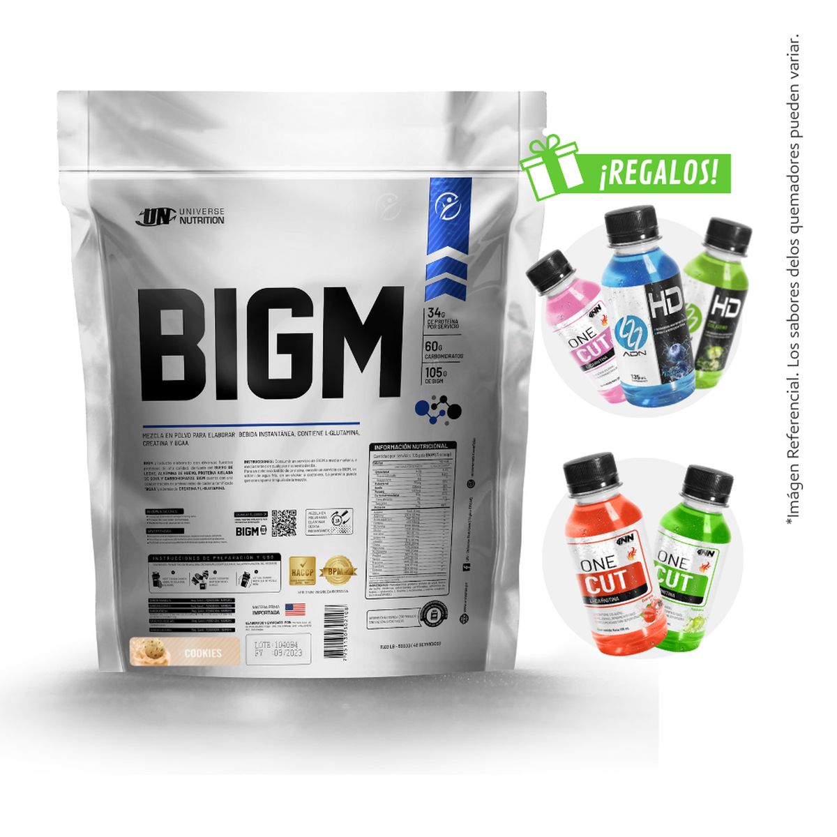 UNIVERSE NUTRITION - BIGM 5KG PROTEÍNA PARA GANAR MASA MUSCULAR UN