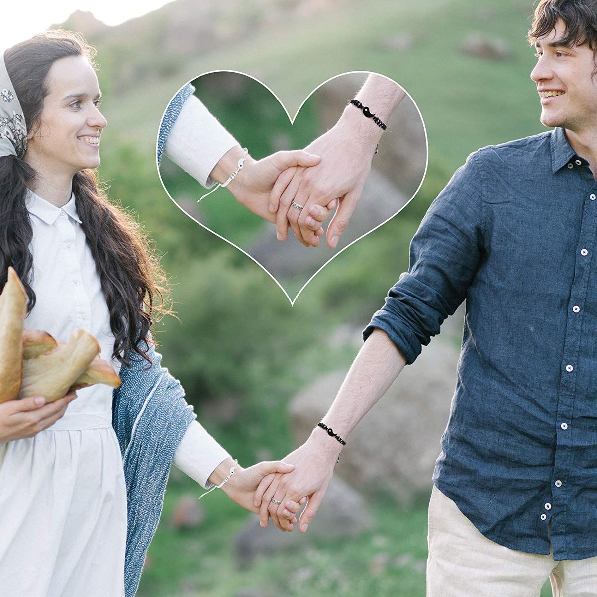 VATYERTY - Yin yang pulsera para hombres mujeres taichi parejas