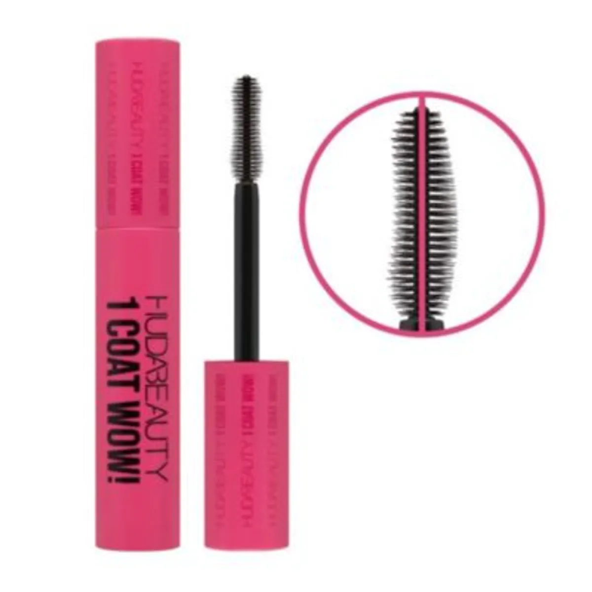 HUDA BEAUTY - Máscara de pestañas extra volúmen 1 Coat WOW! - Huda Beauty