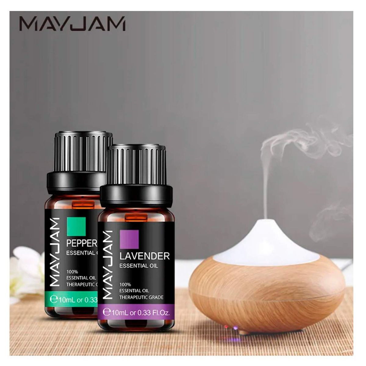 GENERICO - MAYJAM - Aceites Esenciales 10ml - Humificador Masajes Relax x1