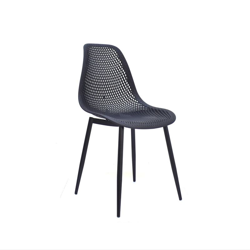 BONNO - Silla De Diseño Lotti Ii Negro Bonno