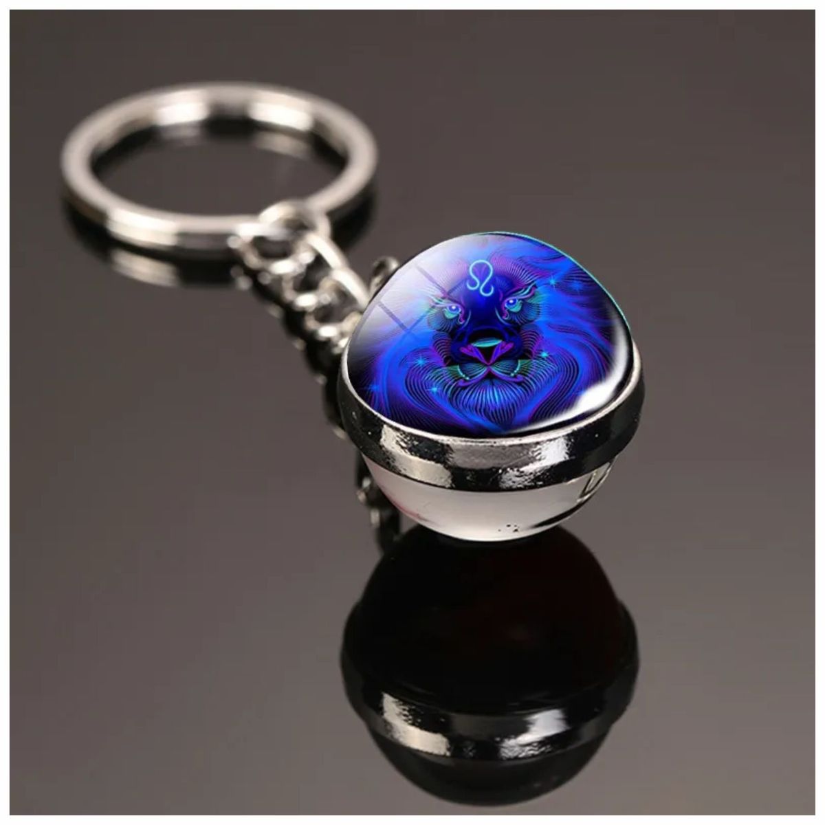 GENERICO - Llavero Esfera Signo Zodiacal - Leo - Esoterismo