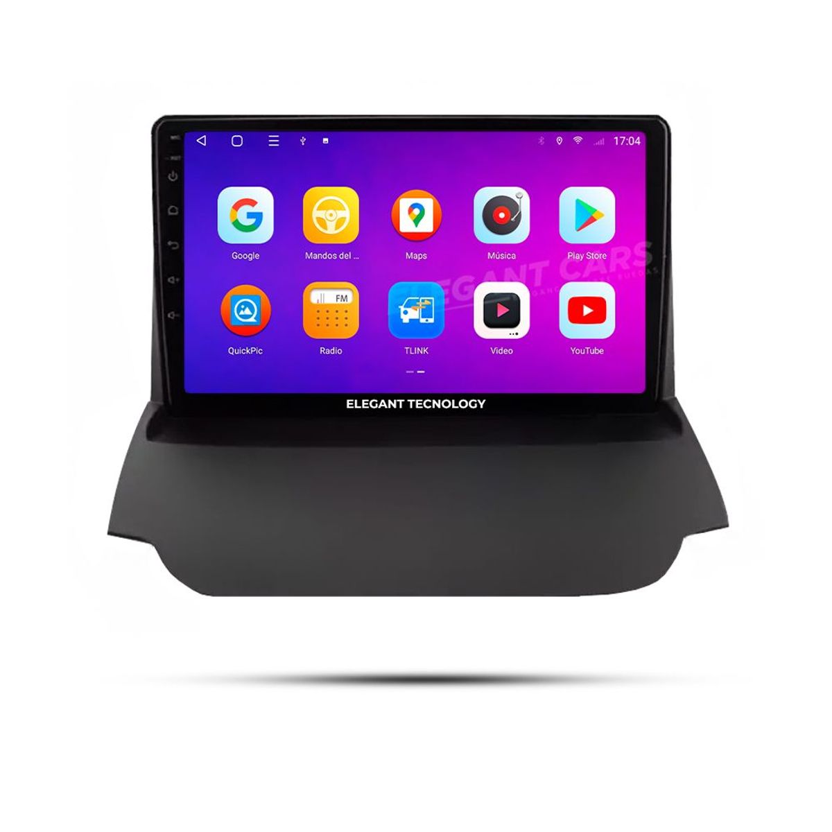 GENERICO - Autoradio Android Elegant Tecnology Ford Ecosport Gama Baja 2012-2017  4-64Gb 4+64GB 8 Nucleos +Chip