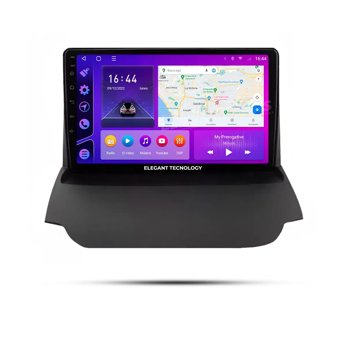 GENERICO - Autoradio Android Elegant Tecnology Ford Ecosport Gama Baja 2012-2017  4-64Gb 4+64GB 8 Nucleos +Chip