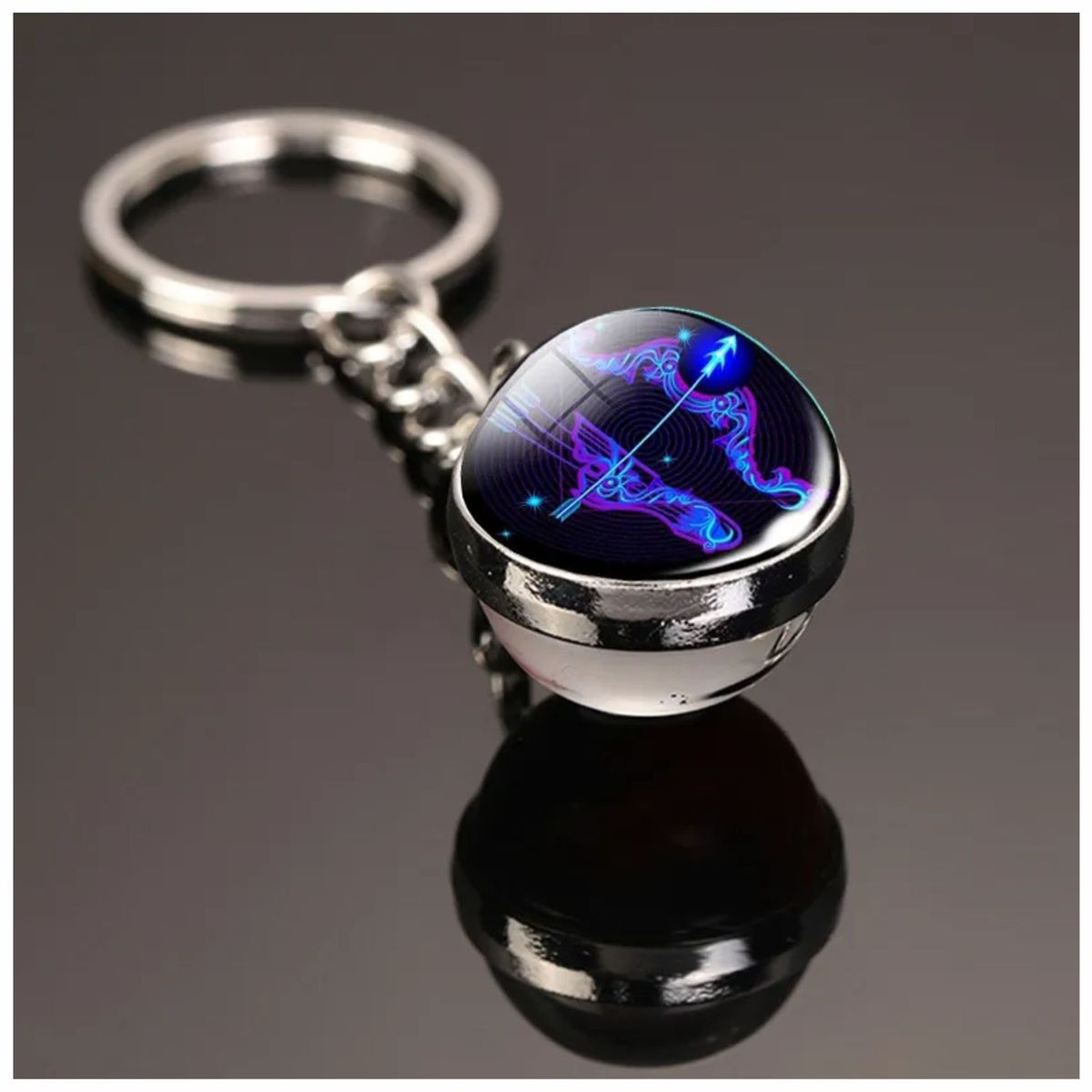 GENERICO - Llavero Esfera  Signo Zodiacal  - Sagitario - Esoterismo