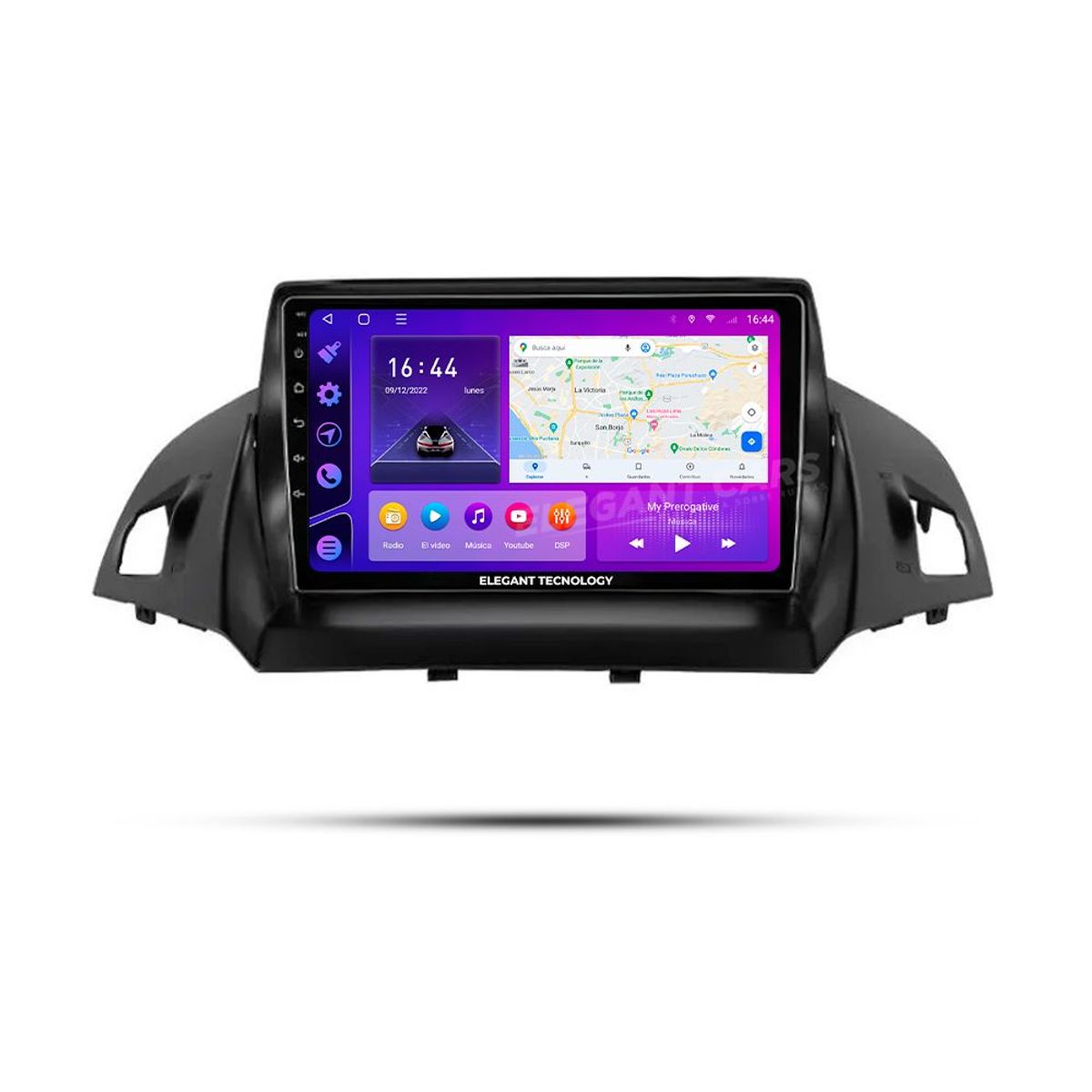 GENERICO - Autoradio Android Elegant Tecnology Ford Escape Kuga 2012-2017 4-64Gb 4+64GB 8 Nucleos +Chip