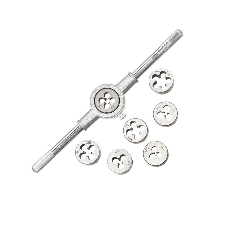 UYUSTOOLS - Set Tarrajas hembra 8pcs M3-M12 Uyustools Acero rosca