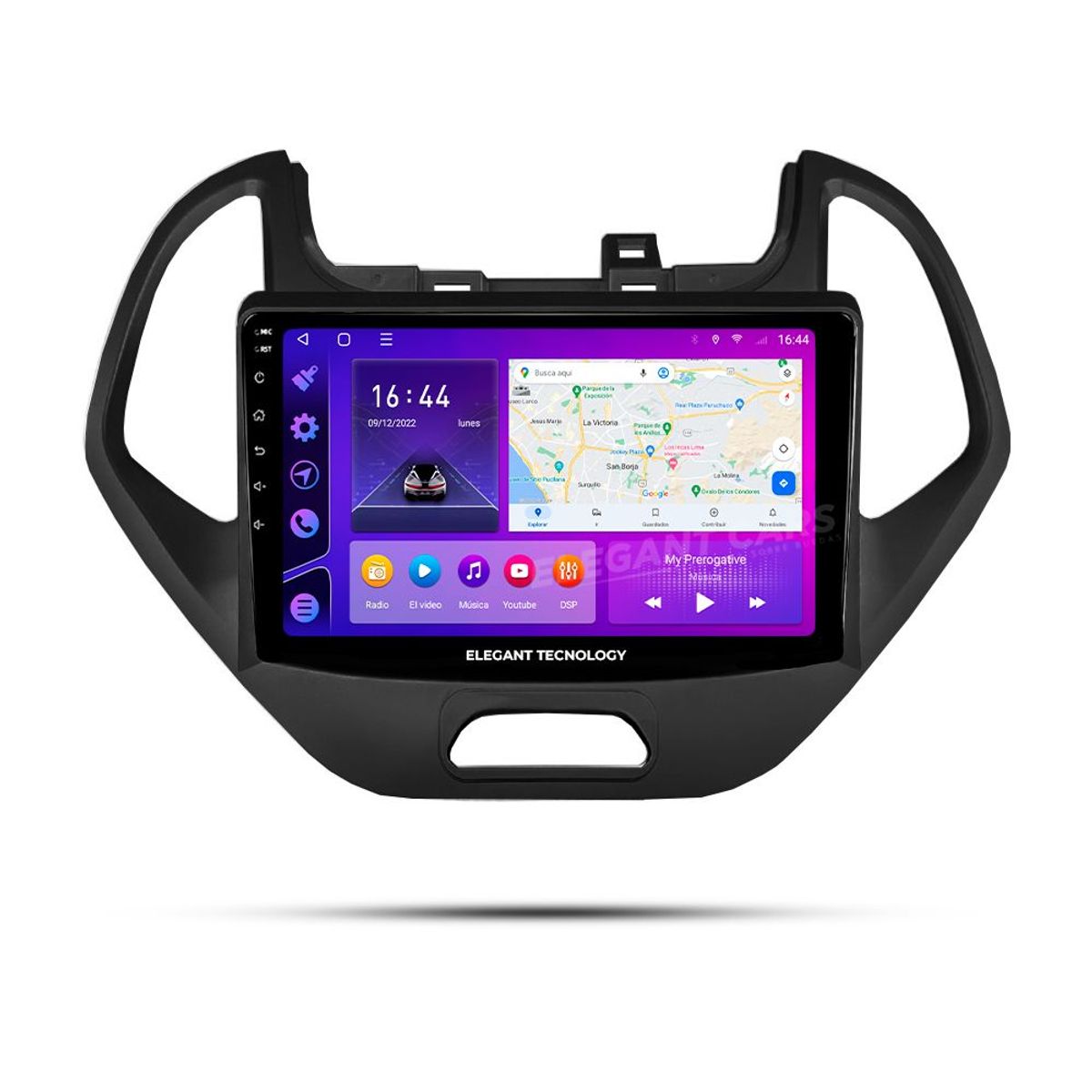 GENERICO - Autoradio Android Elegant Tecnology Ford Figo Aspire 2015-2019 4-64Gb 4+64GB 8 Nucleos +Chip