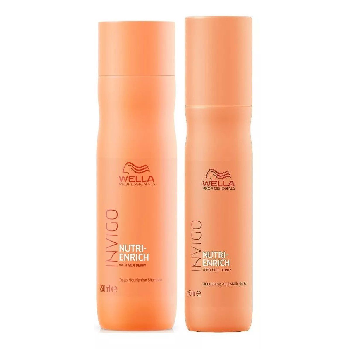 WELLA - Shampoo Nutritivo 250ml  +Spray Antifrizz Wella Nutri Enrich