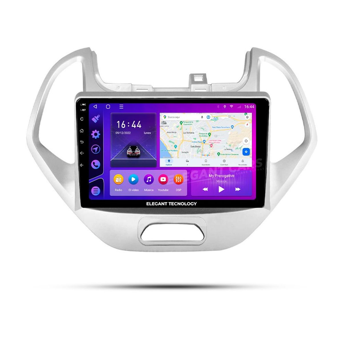 GENERICO - Autoradio Android Elegant Tecnology Ford Figo Aspire Free Style 2019 4-64Gb 4+64GB 8 Nucleos +Chip