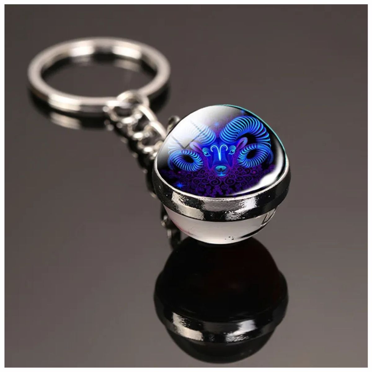 GENERICO - Llavero Esfera Signo Zodiacal - Aries - Esoterismo