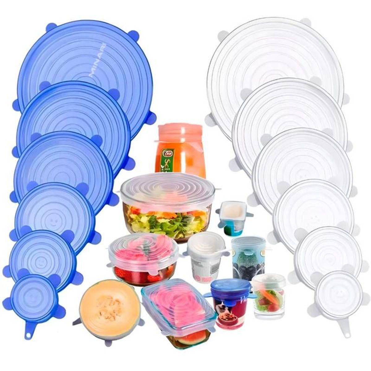 GENERICO - Tapas Selladoras de Silicona Reutilizables Pack X6 und