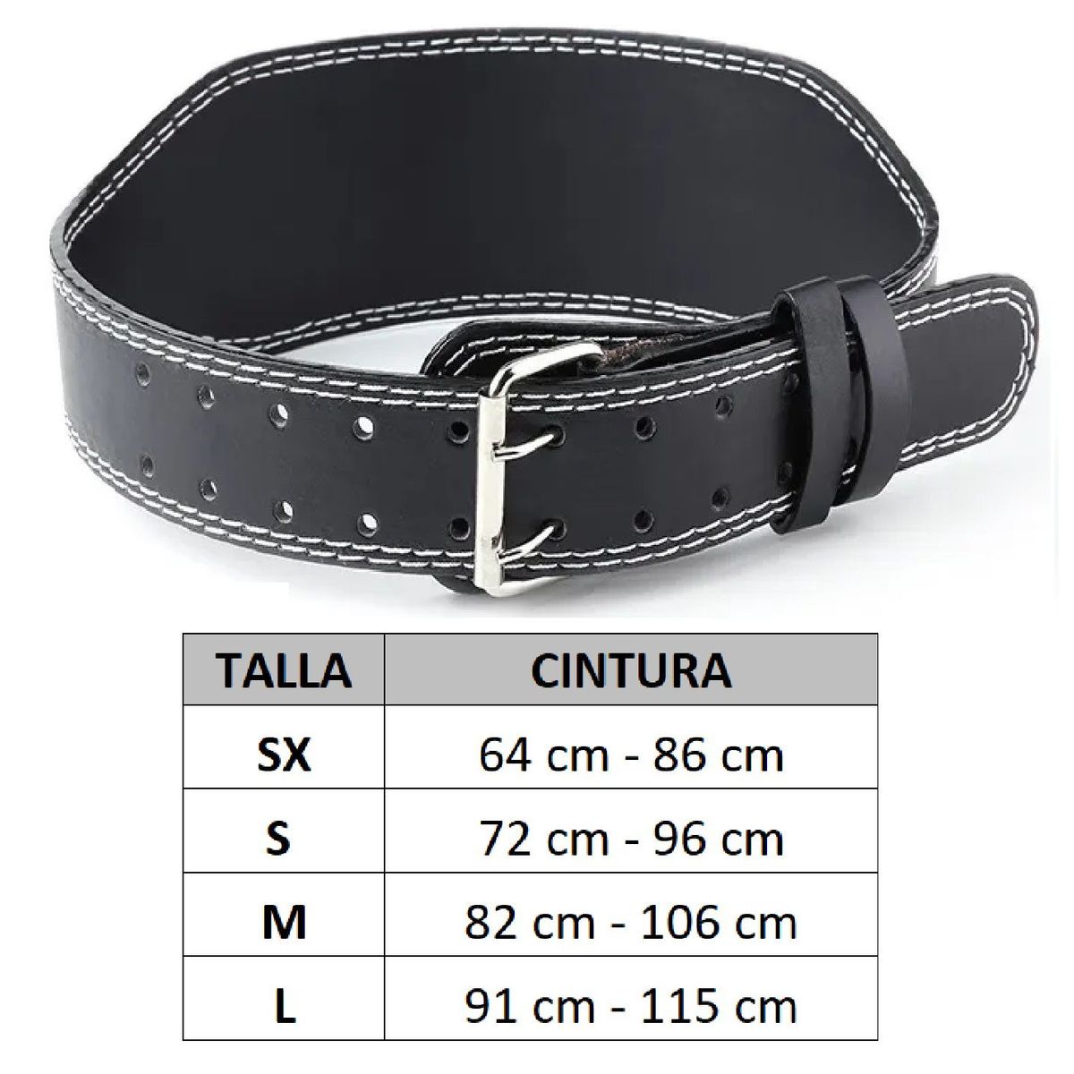 GENERICO - Correa para Gym Cuero PU - TALLA SX