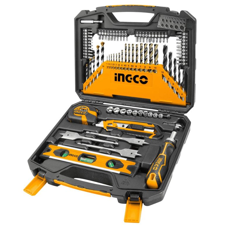INGCO TOOLS - Set de 86 Accesorios Mechas Brocas Puntas y Herramientas Ingco