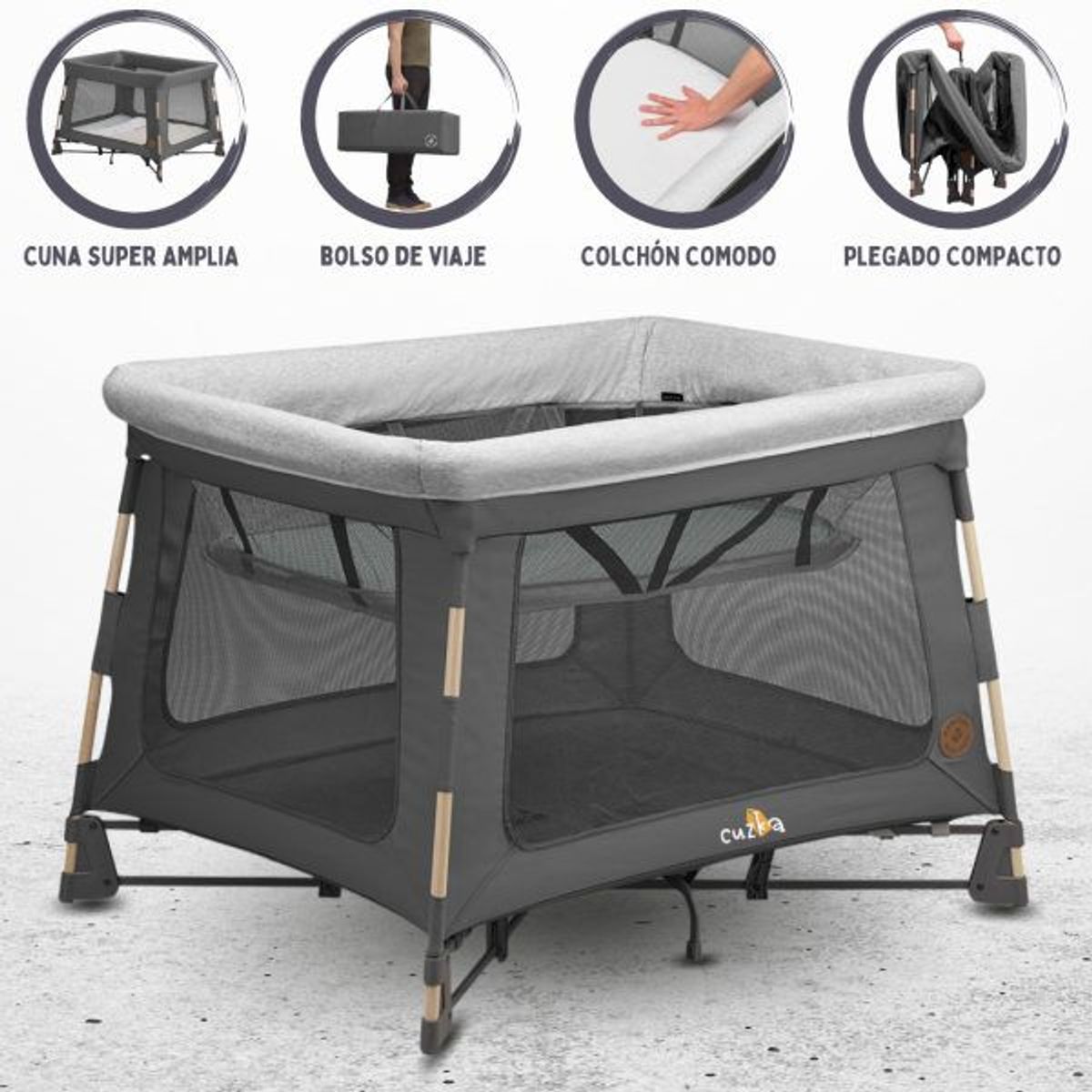 MAXI COSI - Cuna Corral para Bebés «PLAYARD SWIFT BEYOND» Gray